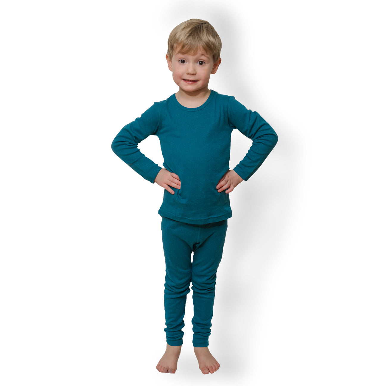Kids Thermal Underwear Leggings, Organic 70% Merino Wool 30% Silk, 2-15  years