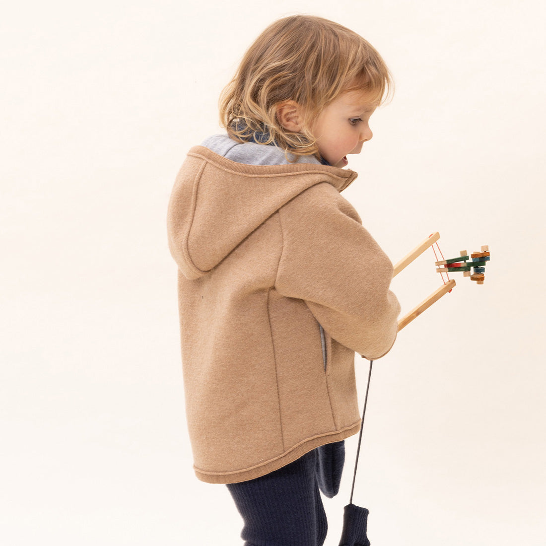 DISANA Kids Boiled Wool Zip Jacket