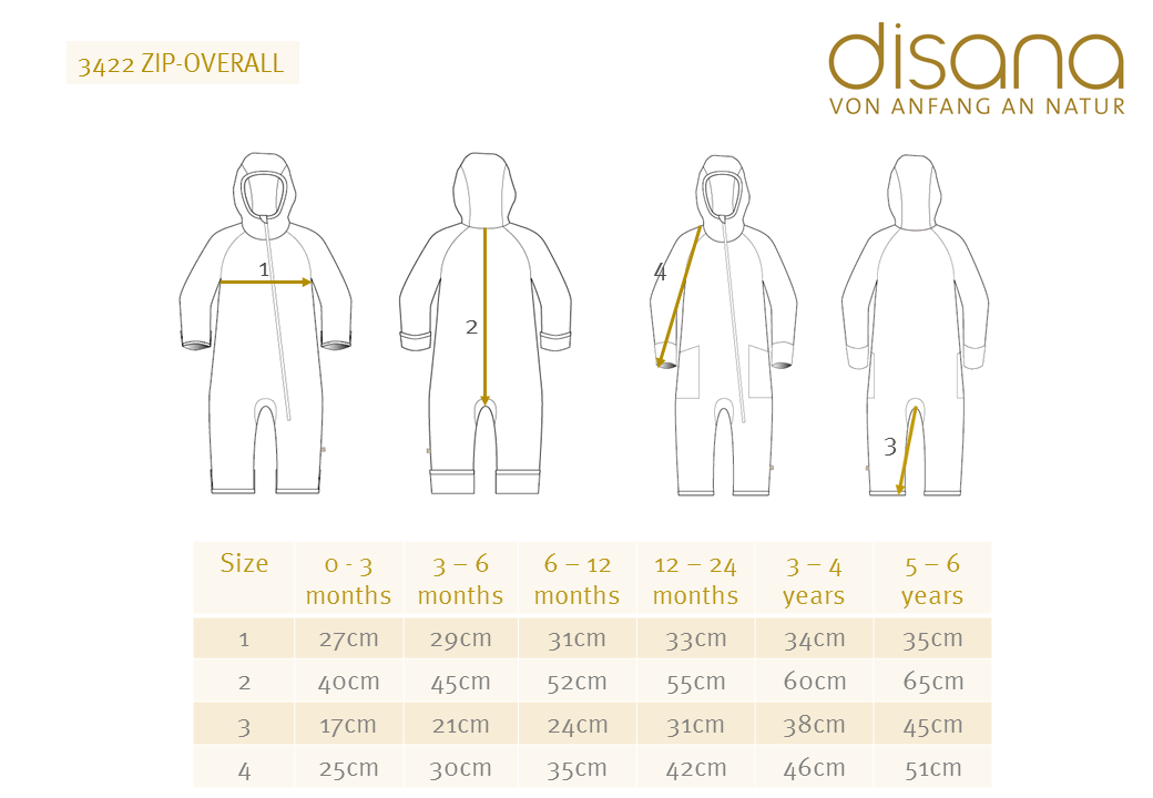 DISANA Boiled Wool Zip-Up Overall