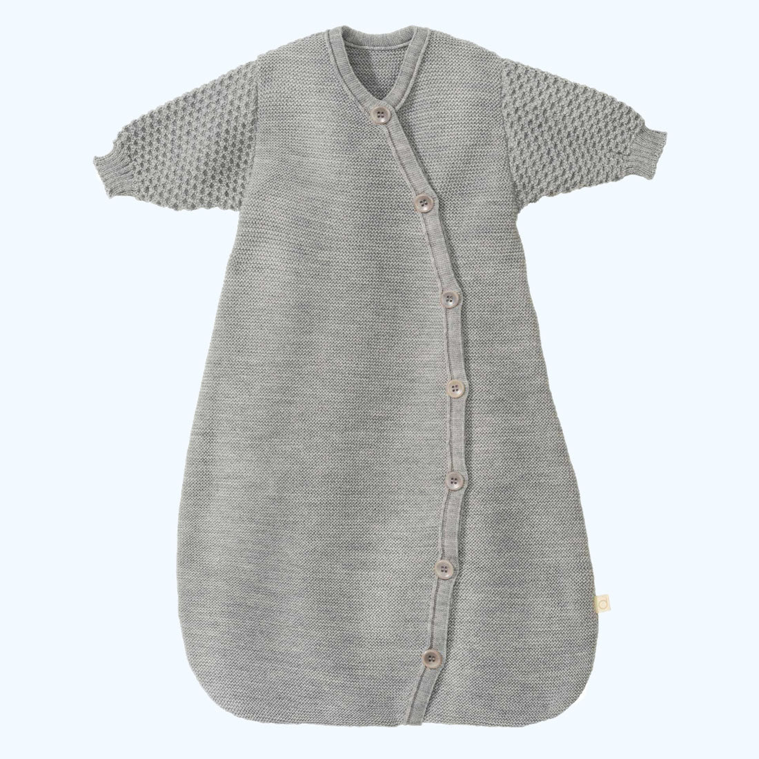 DISANA Organic Merino Wool Long-Sleeve Sleeping Bag for Baby