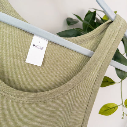 HOCOSA Sleeveless Shirt in Organic Cotton/Wool/Silk for Men or Women