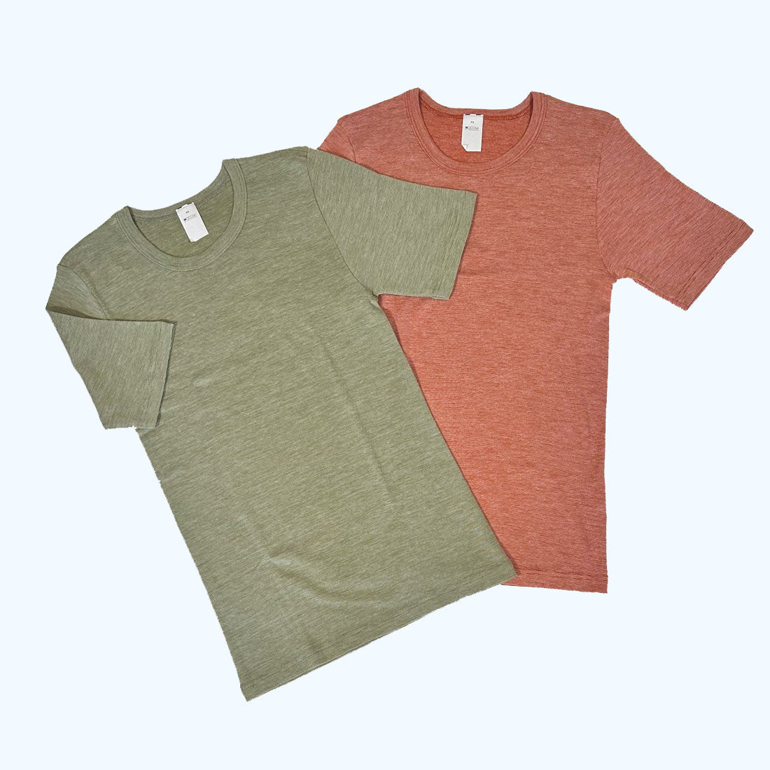 HOCOSA Short-Sleeve Shirt in Organic Cotton/Wool/Silk for Men or Women