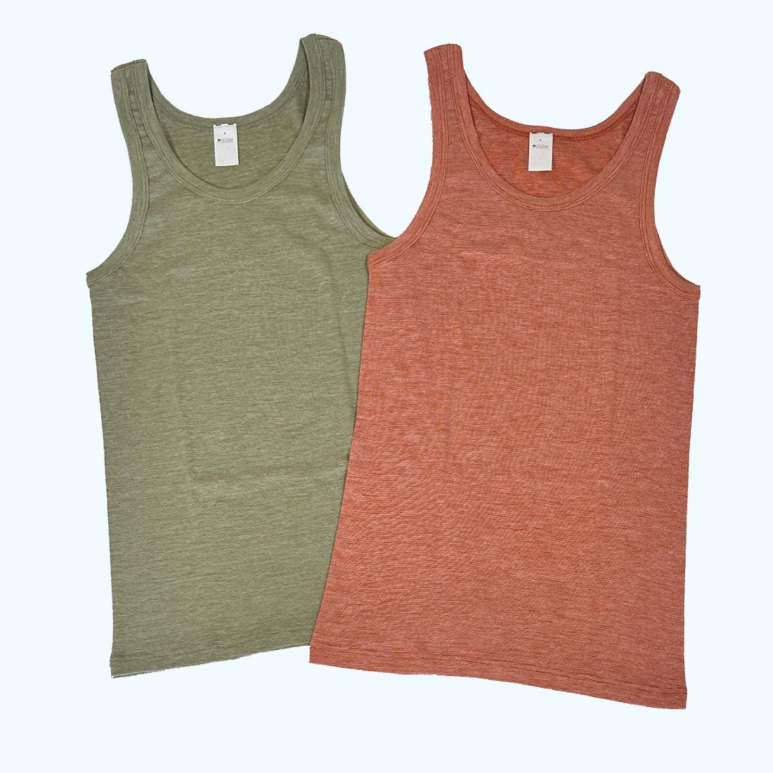OUTLET HOCOSA Sleeveless Shirt in Organic Cotton/Wool/Silk for Men or Women
