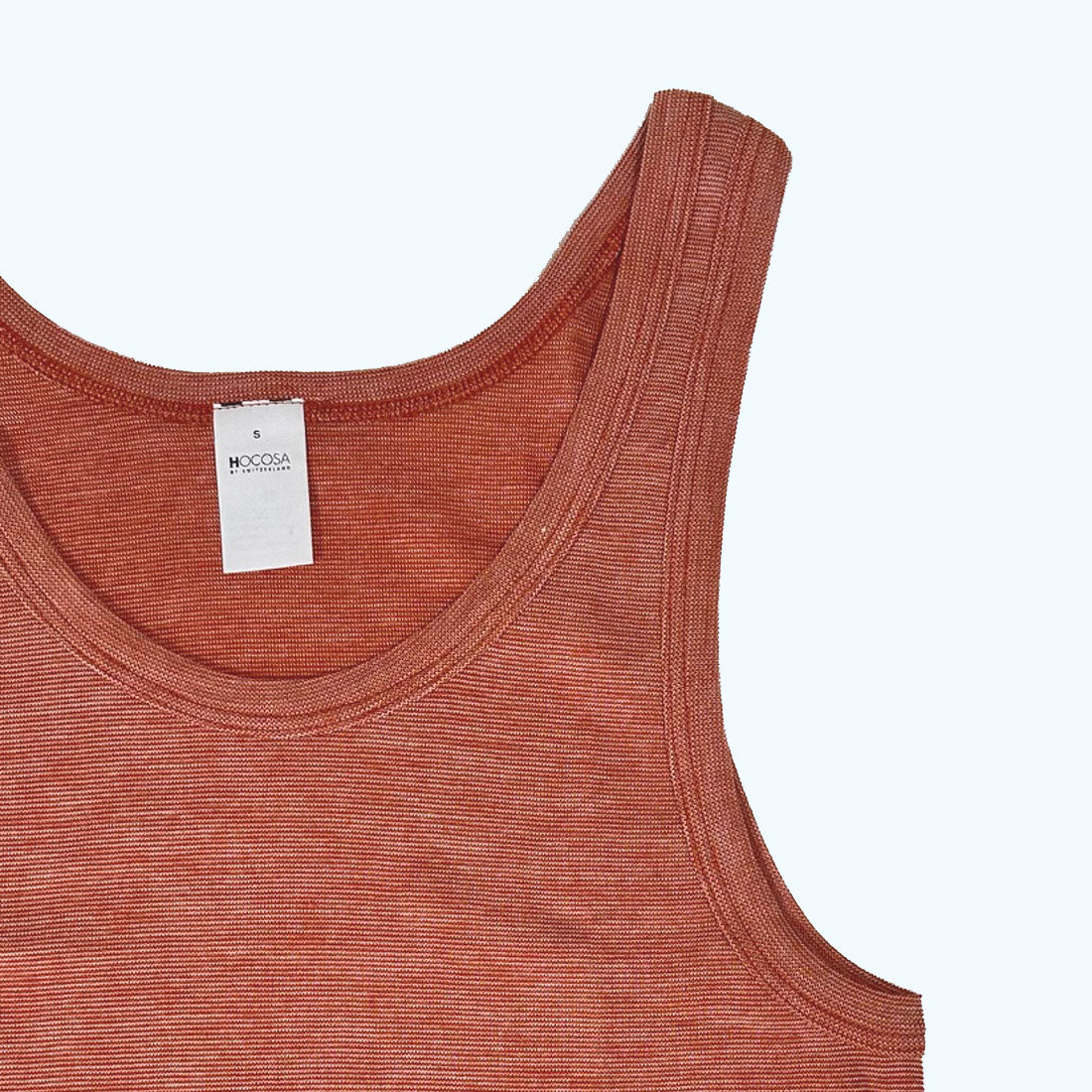 OUTLET HOCOSA Sleeveless Shirt in Organic Cotton/Wool/Silk for Men or Women