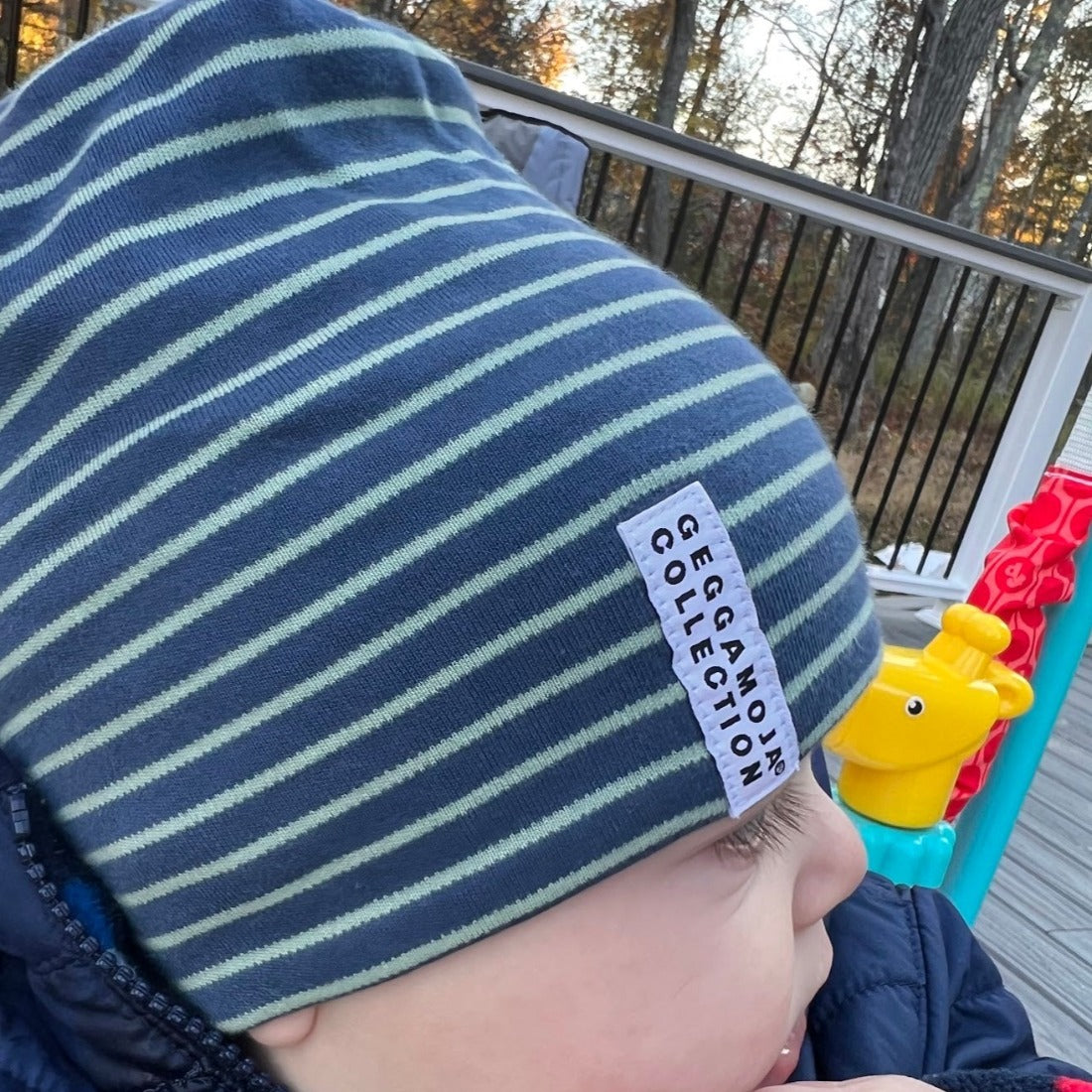 Geggamoja® Organic Cotton Cap Classic Scandinavian Stripes - VARIETY OF COLORS - Baby to Adult, $12.90-$19.90