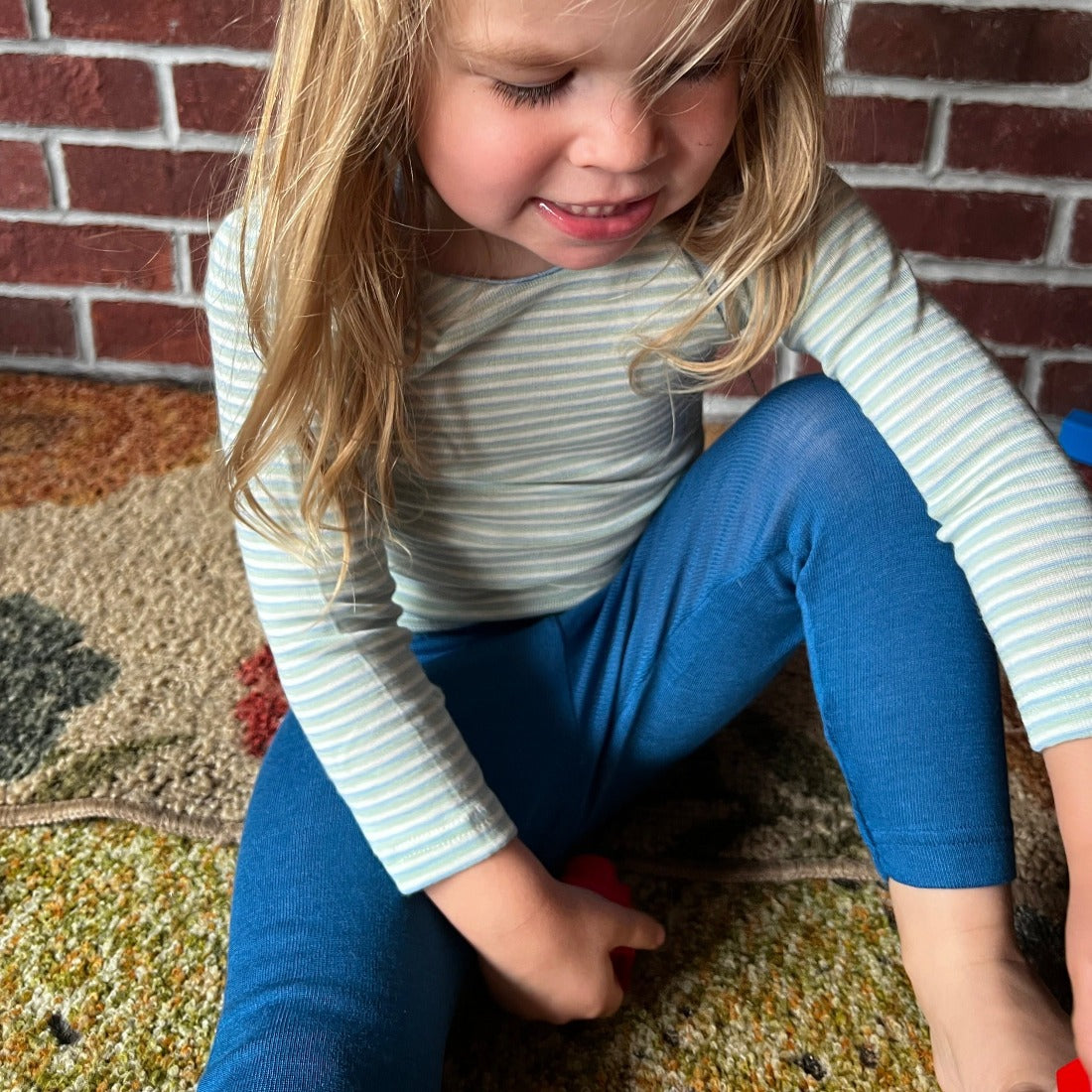 ENGEL Organic Wool/Silk Kids Leggings, Solid Colors