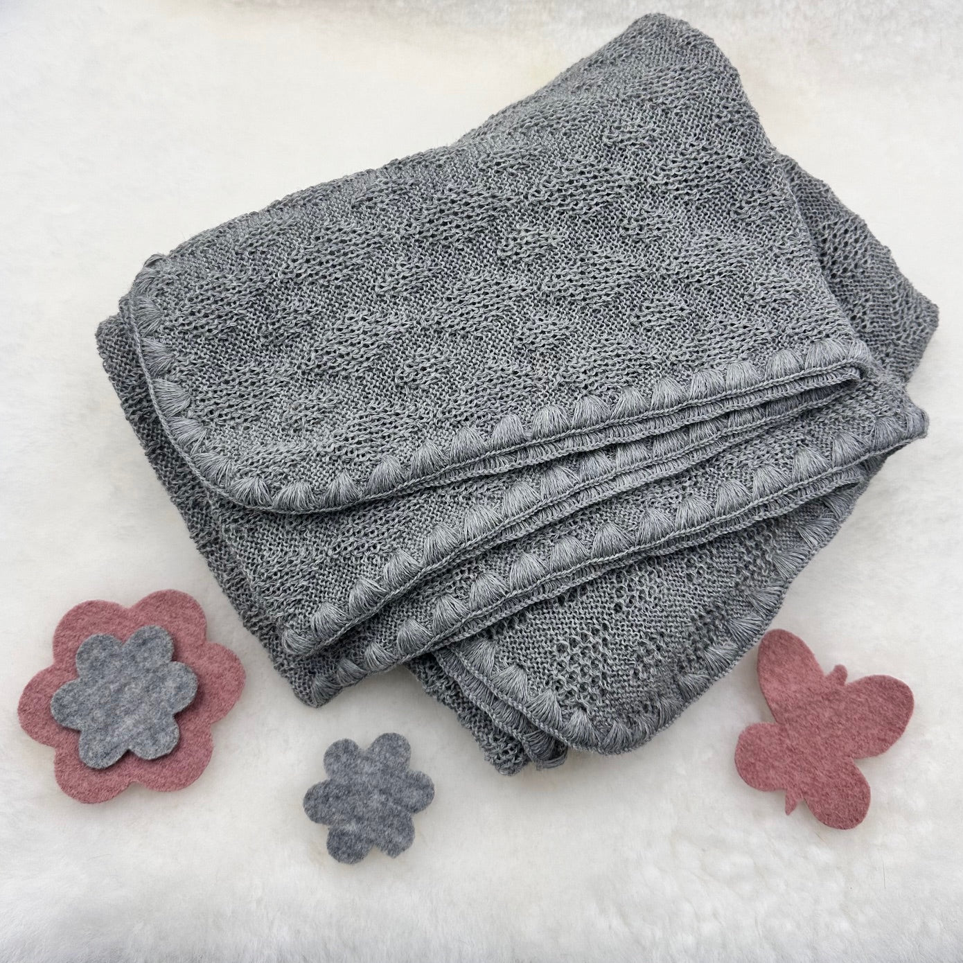DISANA Classic Organic Merino Wool Baby Blanket