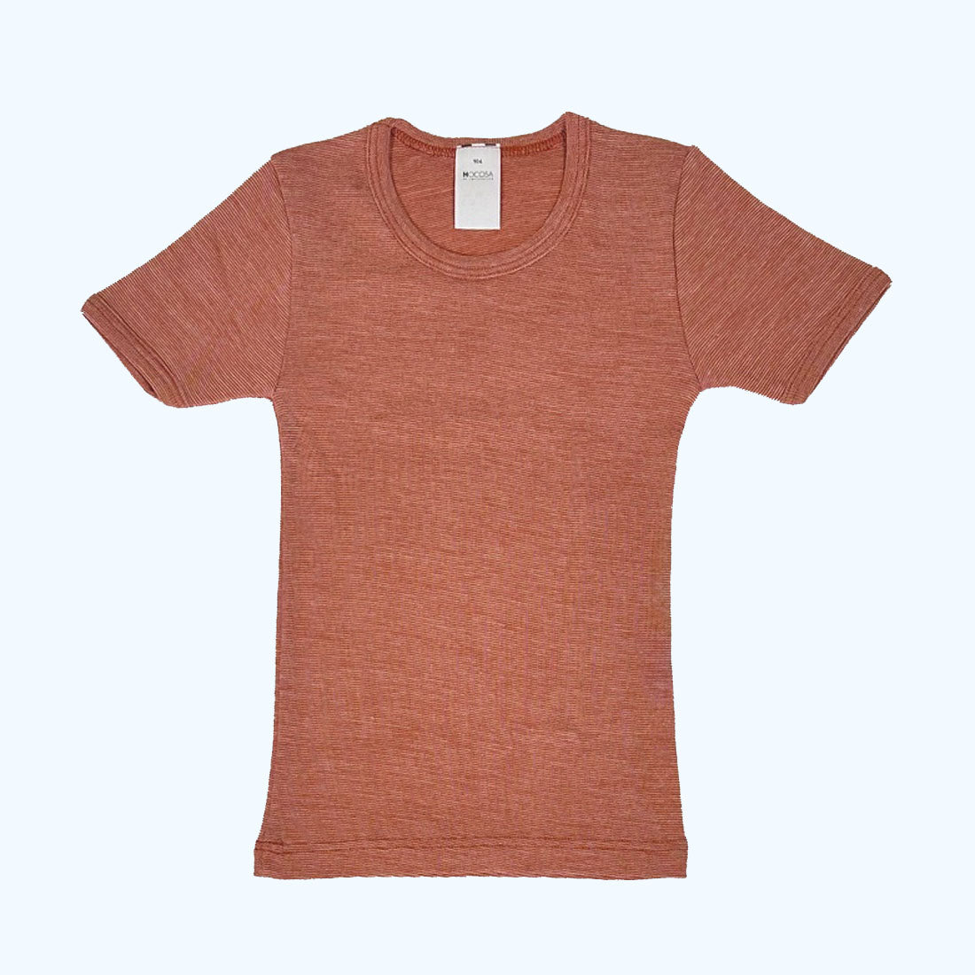 HOCOSA Kids' Short-Sleeve Shirt in Organic Cotton/Wool/Silk