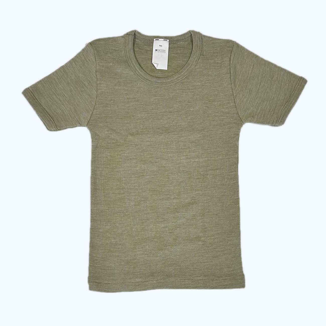 HOCOSA Kids' Short-Sleeve Shirt in Organic Cotton/Wool/Silk