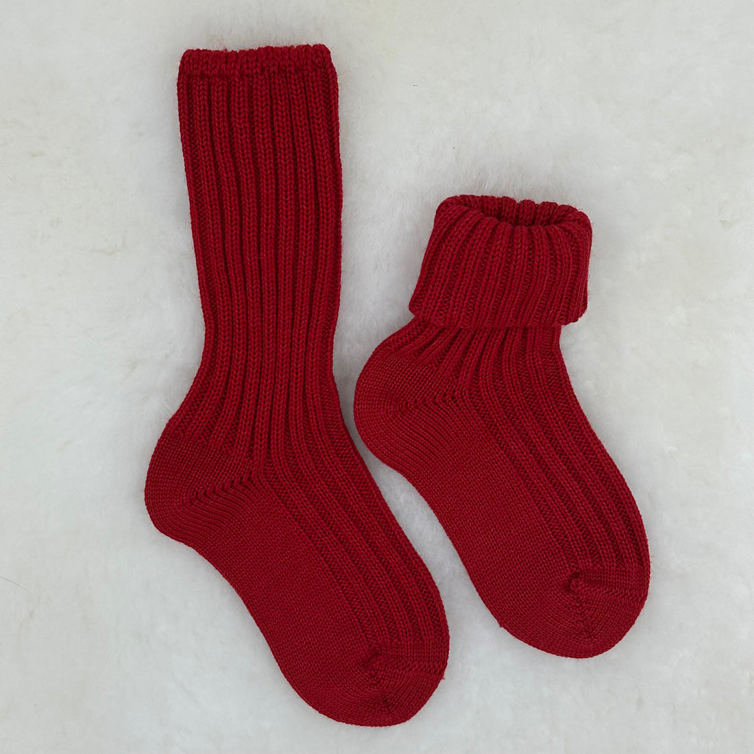 GRÖDO Kids Organic Wool Socks, Heavier-Weight