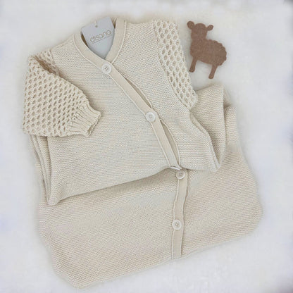 DISANA Organic Merino Wool Long-Sleeve Sleeping Bag for Baby