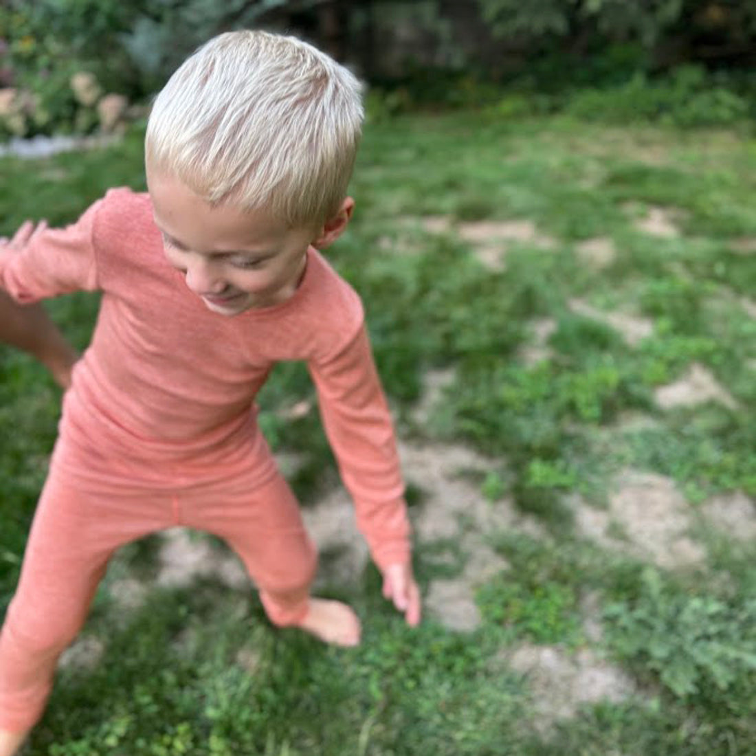 HOCOSA Kids' Long-Sleeve Shirt in Organic Cotton/Wool/Silk