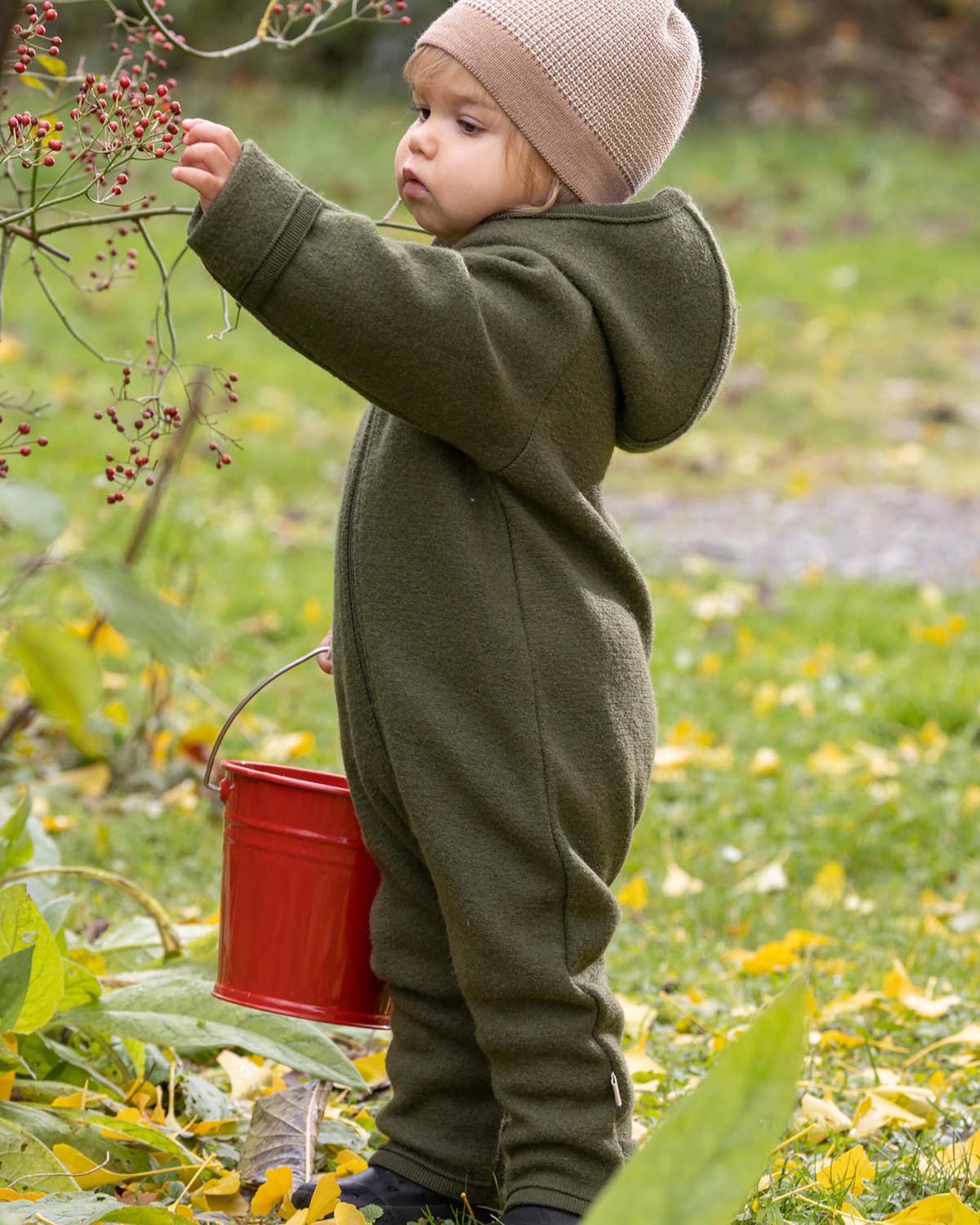 DISANA Boiled Wool Zip-Up Overall