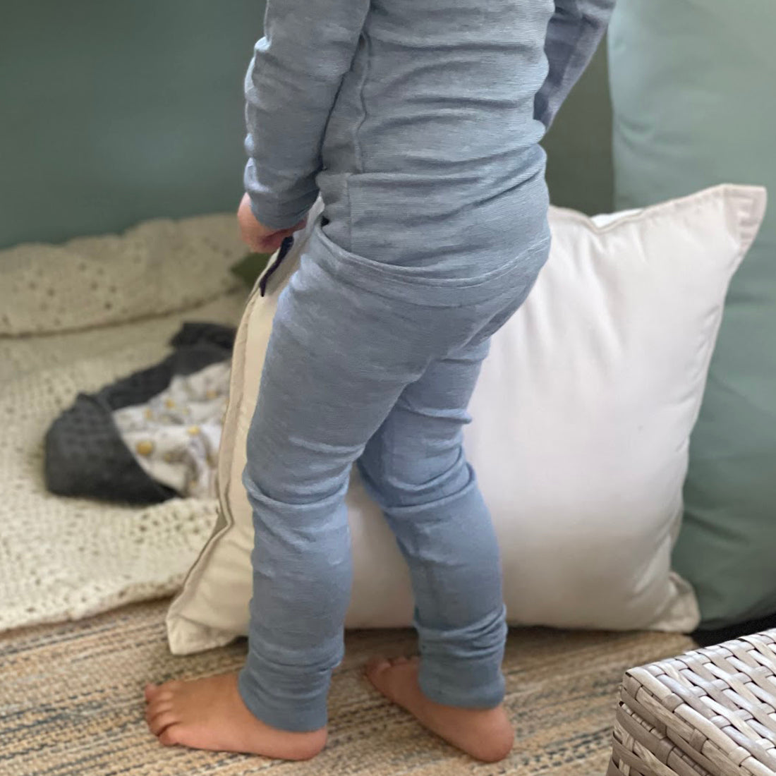 HOCOSA Kid's Organic Wool/Silk Long-Underwear Pants - VARIOUS COLORS