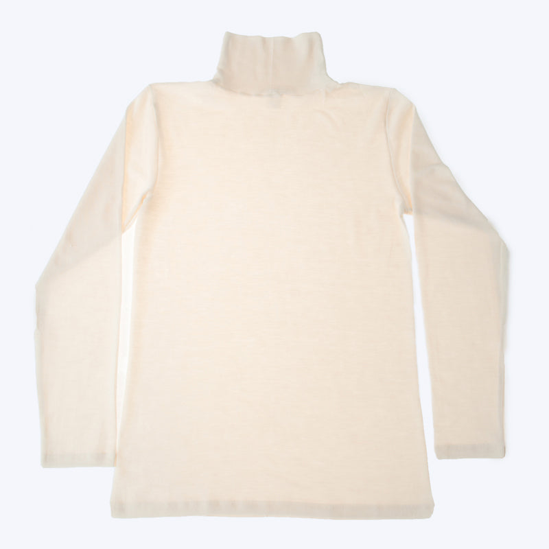 OUTLET Hocosa Polo Neck Undershirt in Organic Wool/Silk Blend - Unisex