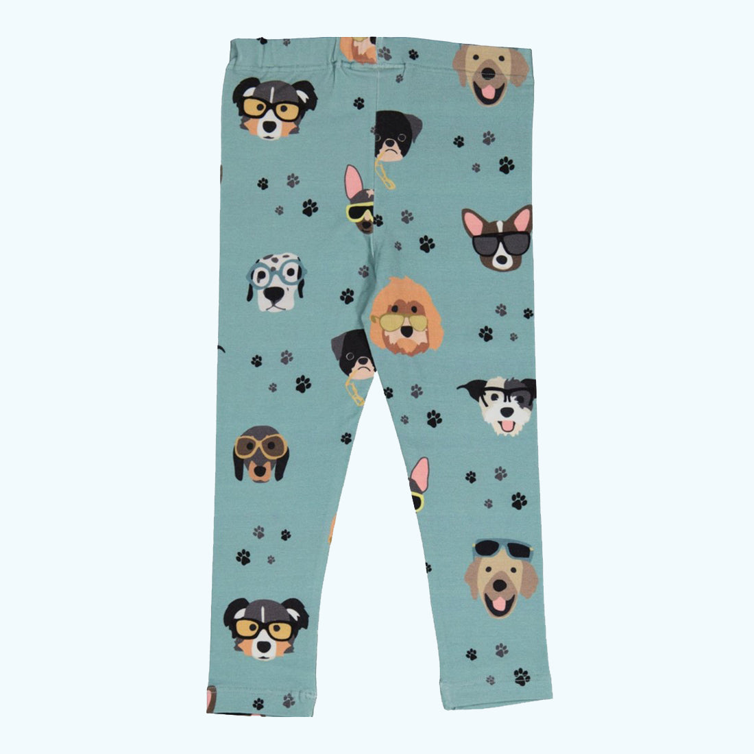 Geggamoja® Bamboo/Organic Cotton Baby Leggings - COOL DUDE DOGS, up to 6 mo