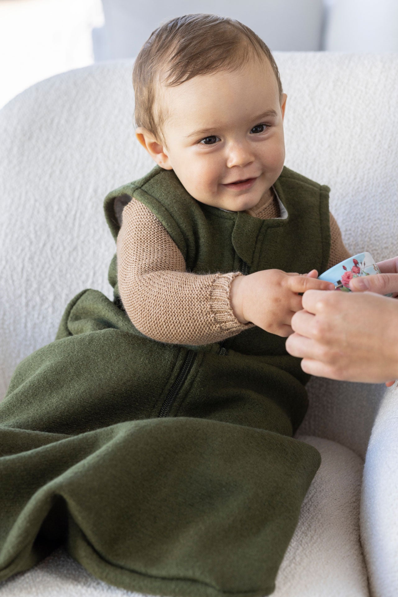 DISANA Boiled Wool Zip-Up Baby/Toddler Sleeper