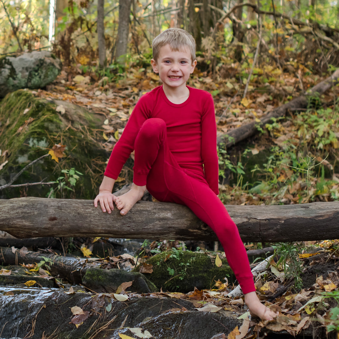 HOCOSA Kid's Organic Merino Wool Long-Underwear Pants - VARIOUS COLORS