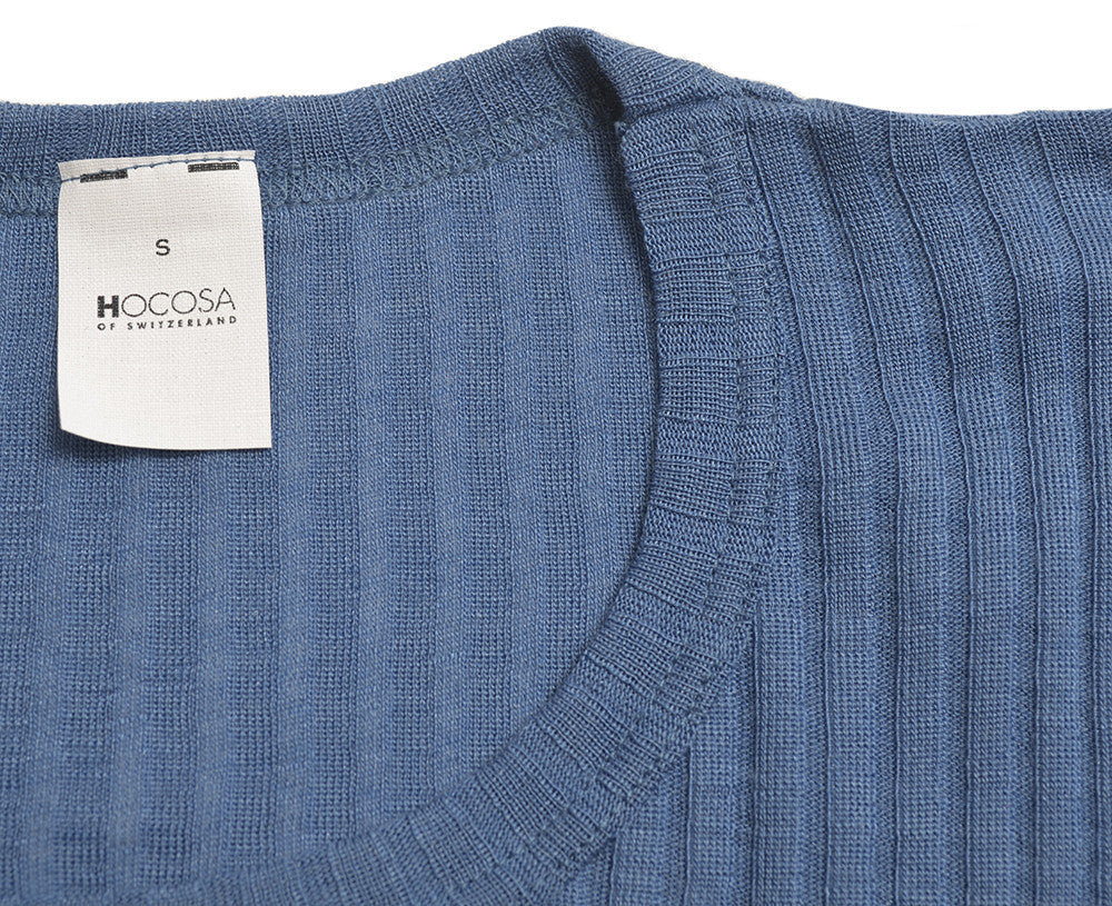 OUTLET HOCOSA "Sport" Organic Merino Wool/Silk Long-Sleeve Undershirt for Men or Women, Colors