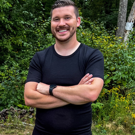 HOCOSA Unisex Organic Merino Wool/Silk Short-Sleeve Undershirt