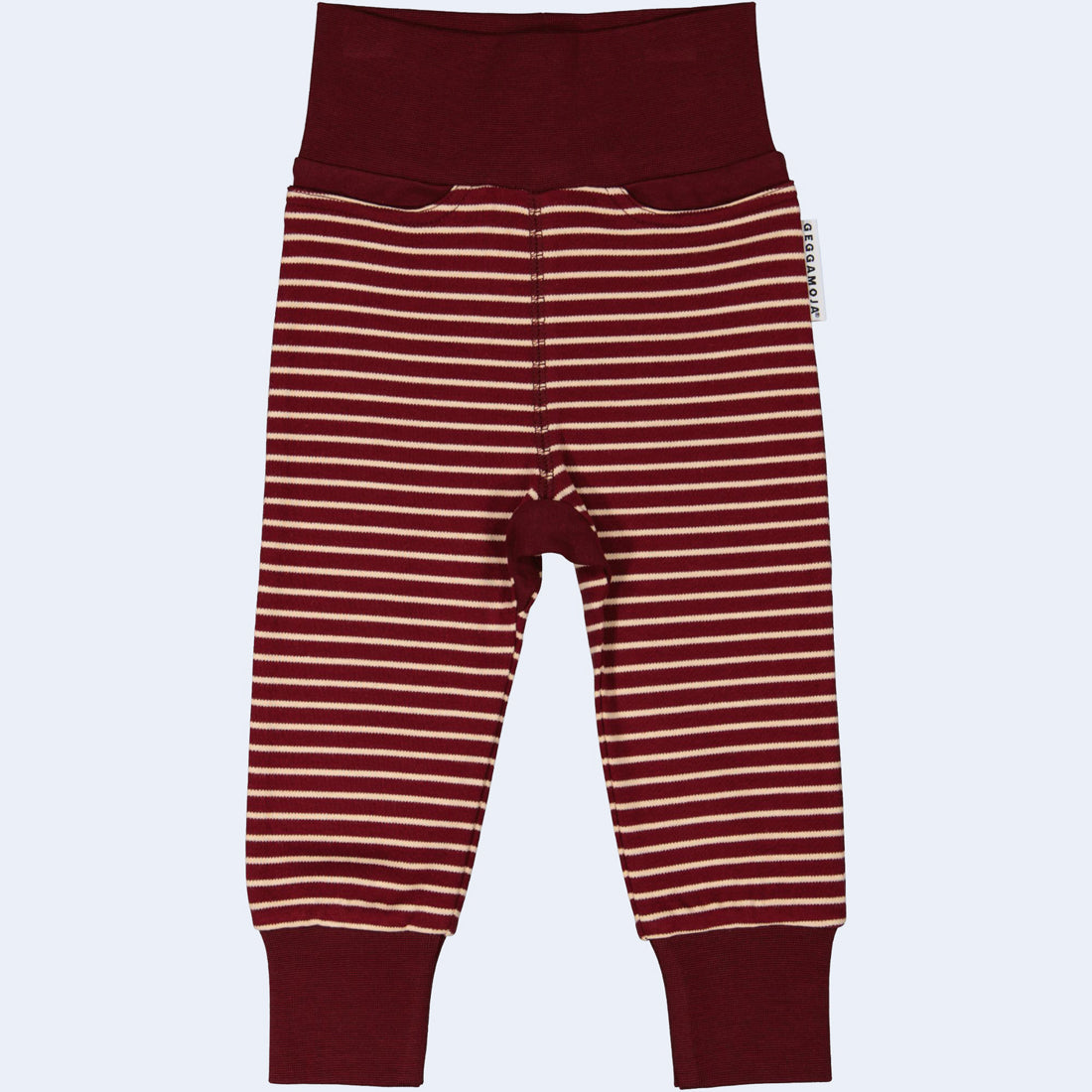 Red and white striped cheap baby pants