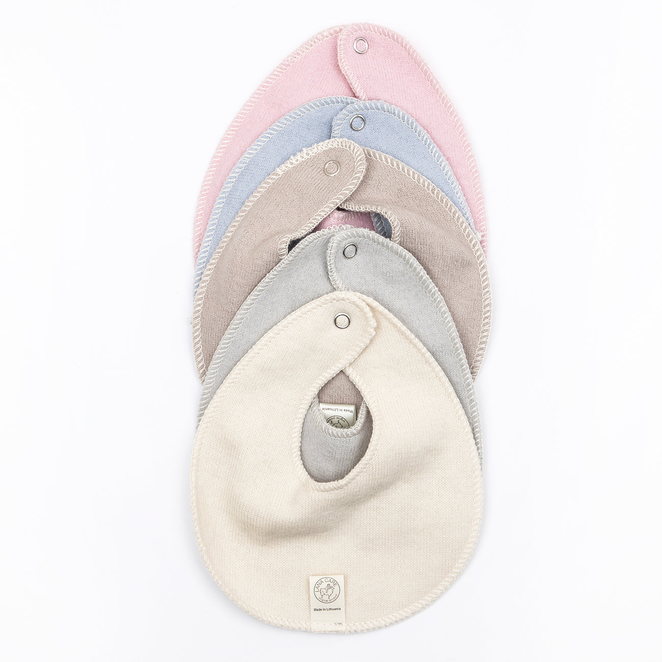 LANACare Teething (Drooling) Bib in Soft Organic Merino Wool