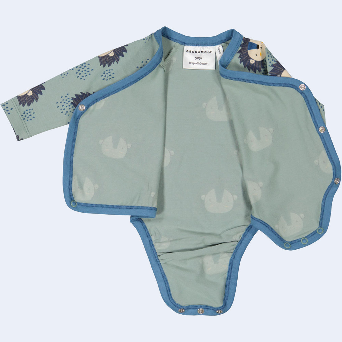 Geggamoja® Bamboo/Organic Cotton Body Shirt, Snap-Bottom