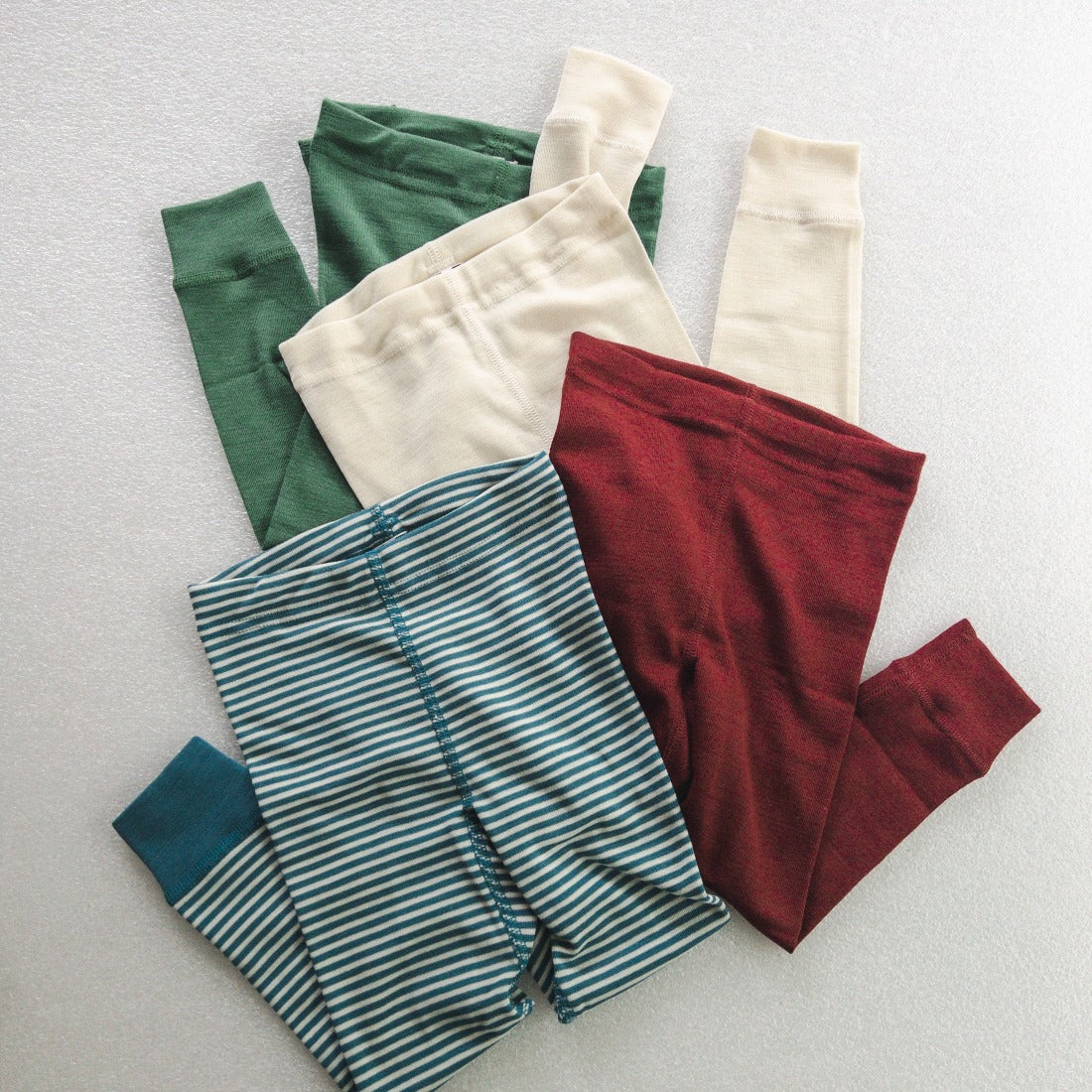 HOCOSA Kid's Organic Wool/Silk Long-Underwear Pants - VARIOUS COLORS