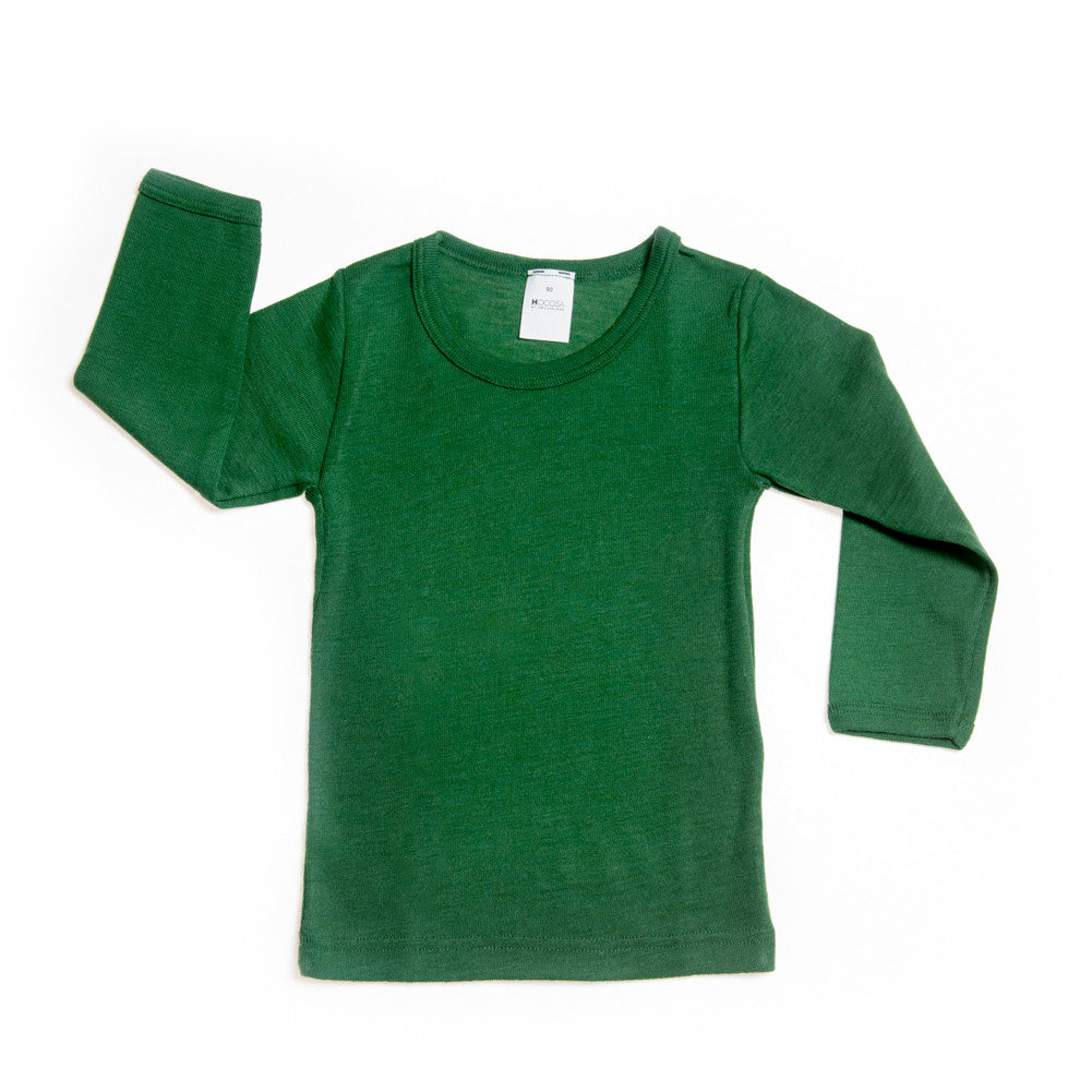 OUTLET HOCOSA Kid's Organic Wool/Silk Undershirt with Long Sleeves