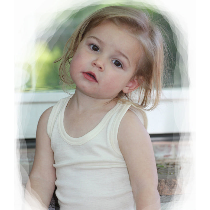 OUTLET Hocosa Kids' Organic Wool/Silk Sleeveless Undershirt