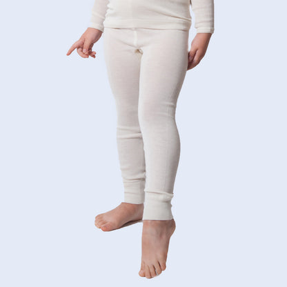 HOCOSA Kid's Organic Cotton/Silk Underwear Pants - NATURAL WHITE