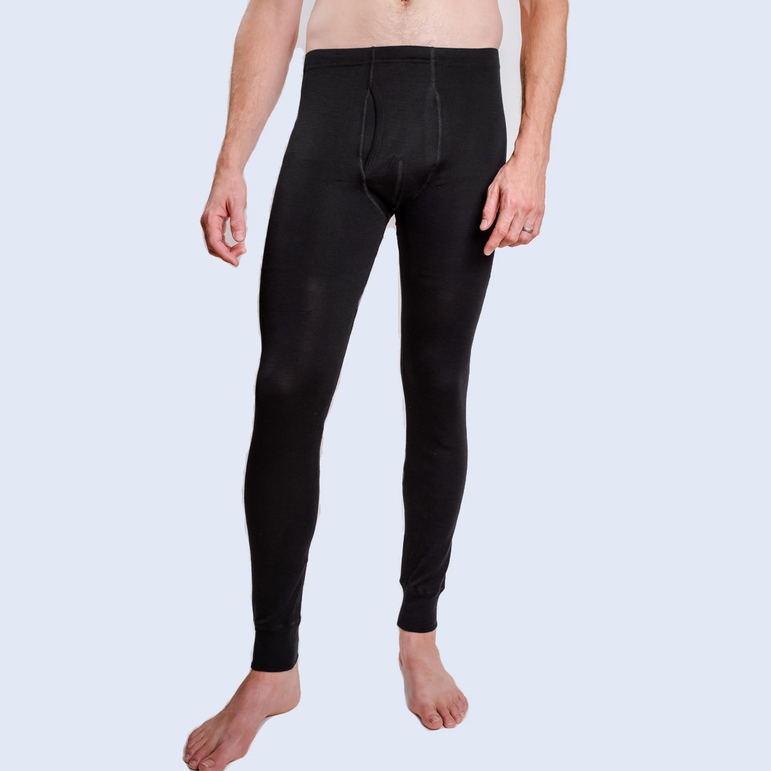 Men's Silk Long Underwear Leggings - New Zealand Nature