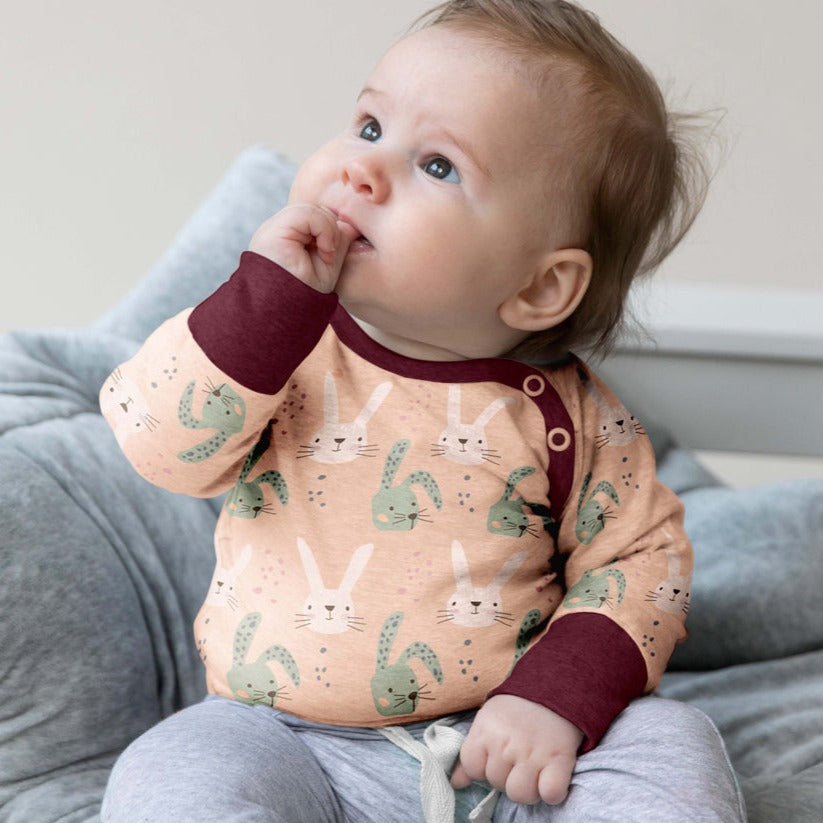 Geggamoja® Bamboo/Organic Cotton Body Shirt, Snap-Bottom