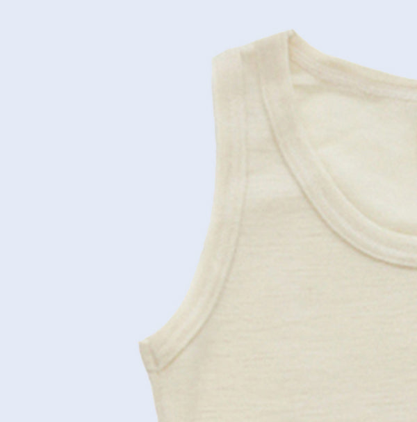 HOCOSA Kids' Organic Wool/Silk Sleeveless Undershirt