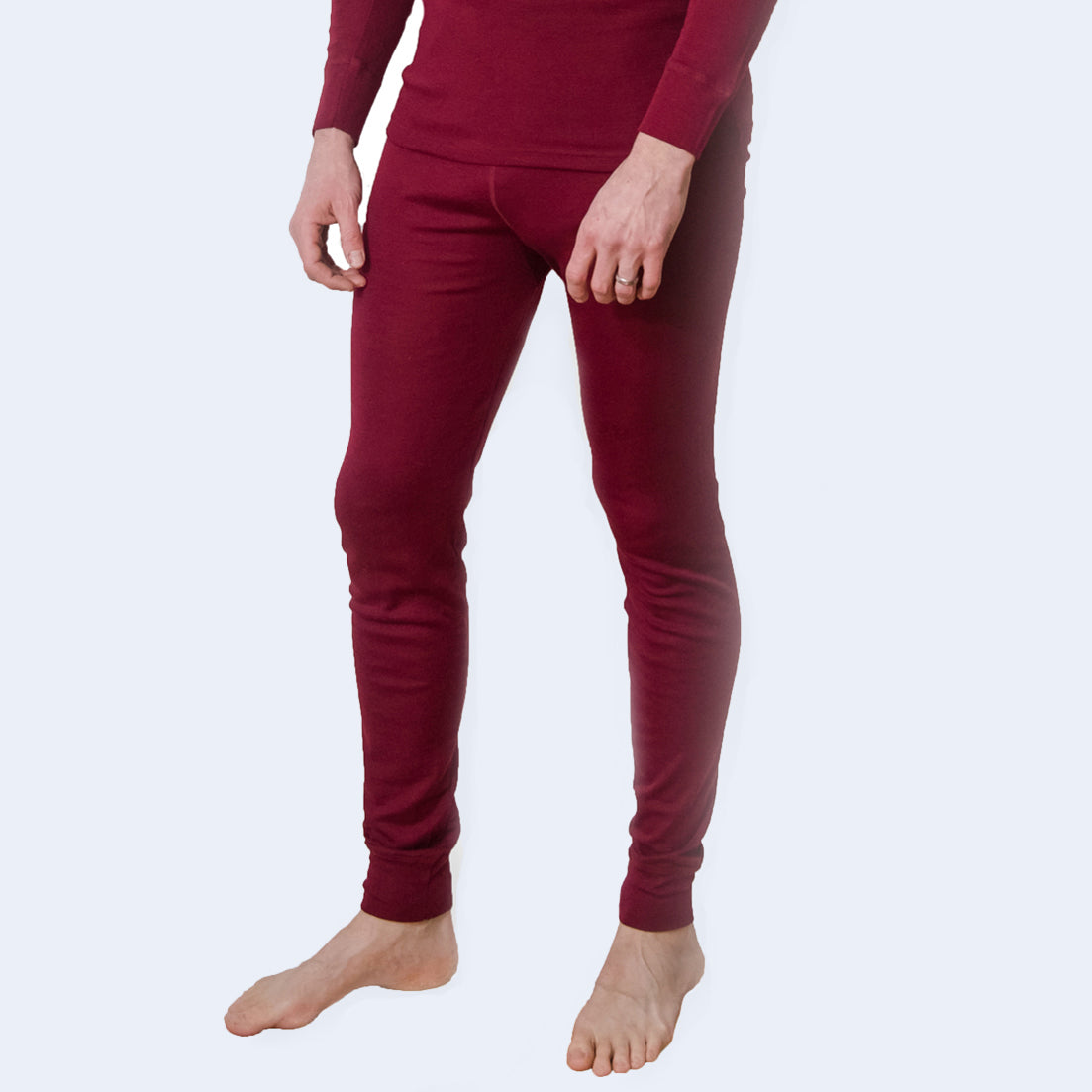 HOCOSA "Sport" Organic Wool/Silk Long-Underwear Pants for Men or Women, Colors