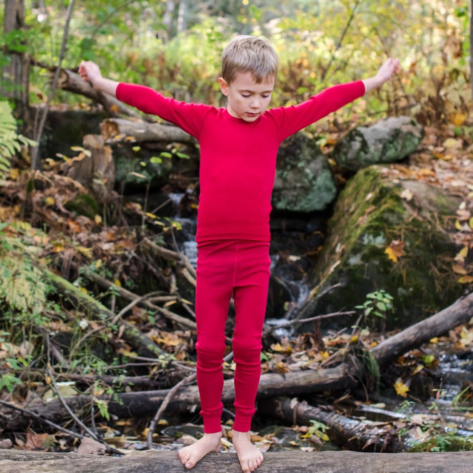  Hocosa of Switzerland Little Kids Organic Wool Long-Underwear  Pants, Natural White, s. 104/4 yr: Thermal Underwear Sets: Clothing, Shoes  & Jewelry