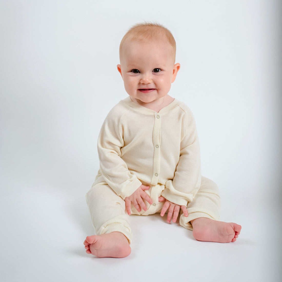 HOCOSA Organic Wool/Silk Baby Overall for Baby/Toddler