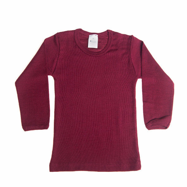 OUTLET HOCOSA Kid's Organic Wool/Silk Undershirt with Long Sleeves