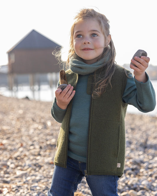 DISANA Boiled Wool Vest for Toddlers/Kids