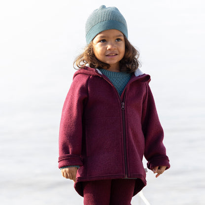 DISANA Kids Boiled Wool Zip Jacket
