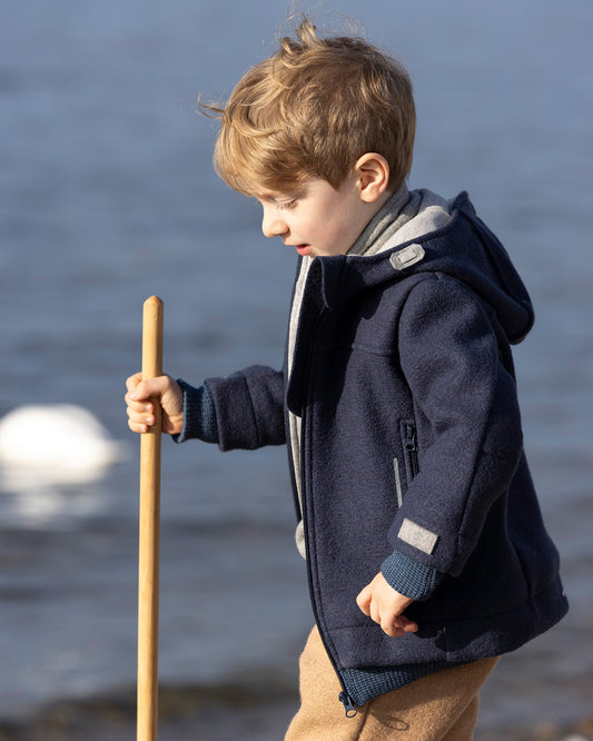 DISANA Kids Boiled Wool Outdoor Jacket