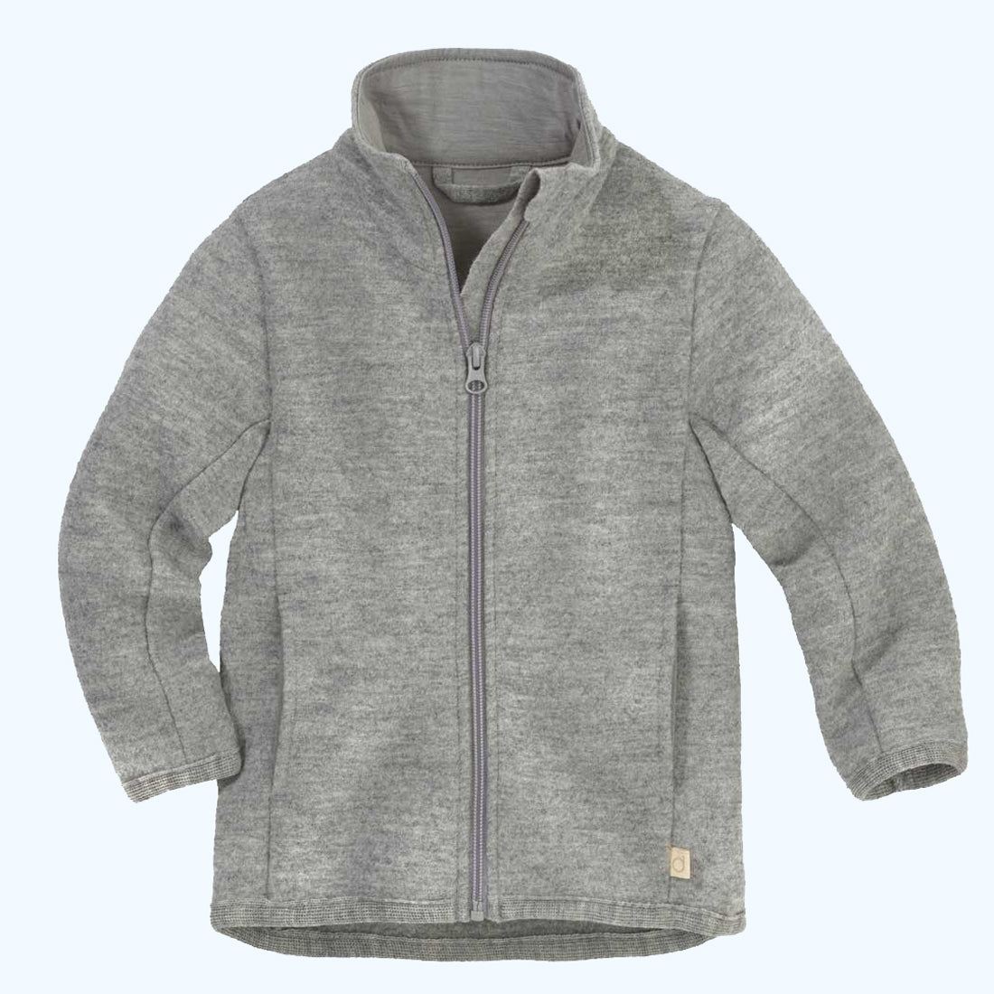 DISANA Kids Zipper Jacket in Organic Light-Weight Boiled Wool