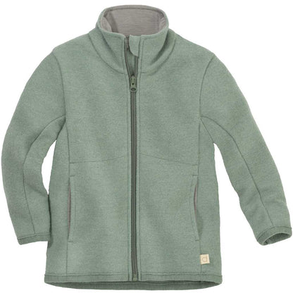 DISANA Kids Zipper Jacket in Organic Light-Weight Boiled Wool