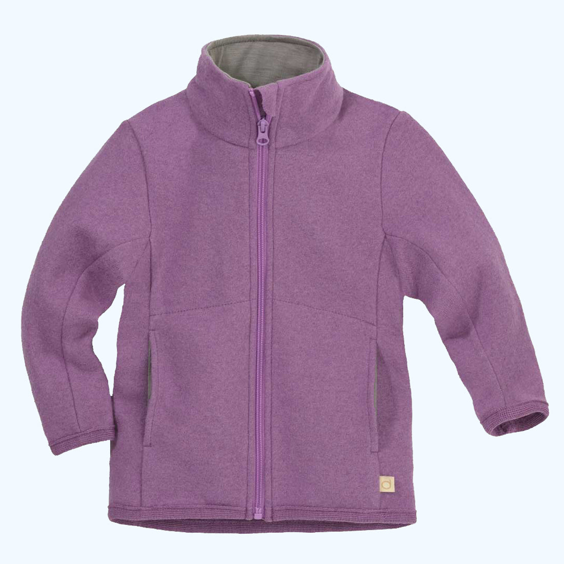 DISANA Kids Zipper Jacket in Organic Light-Weight Boiled Wool