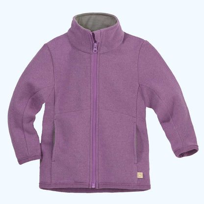 DISANA Kids Zipper Jacket in Organic Light-Weight Boiled Wool