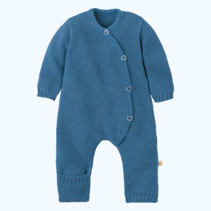 DISANA Knitted Overall/Full-Length Romper in Organic Merino Wool