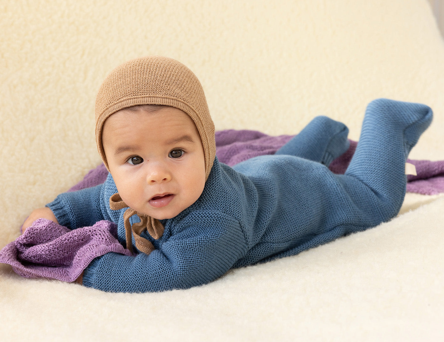 DISANA Knitted Overall/Full-Length Romper in Organic Merino Wool