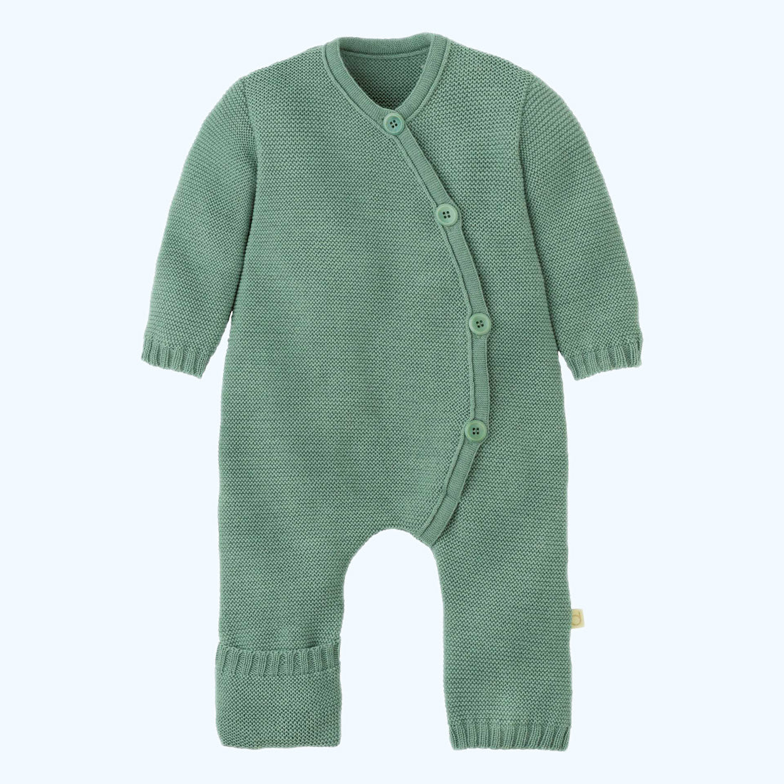 DISANA Knitted Overall/Full-Length Romper in Organic Merino Wool