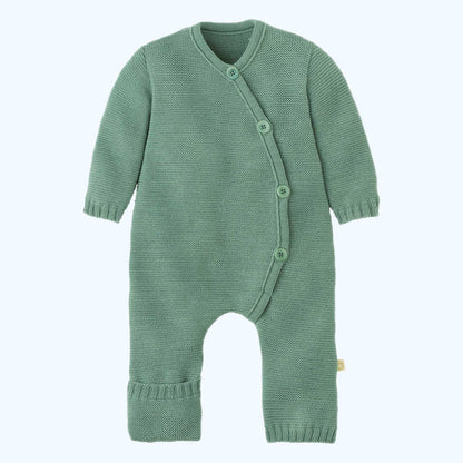 DISANA Knitted Overall/Full-Length Romper in Organic Merino Wool