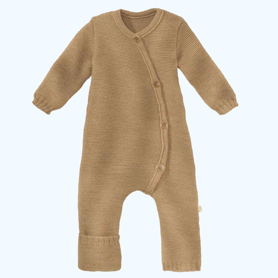 DISANA Knitted Overall/Full-Length Romper in Organic Merino Wool